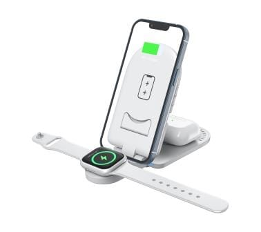 Urban Wireless Charging Urban Travel Buddy 3 in 1 Wireless Charger - Apple/Samsung Phone/Watch/Air Pod
