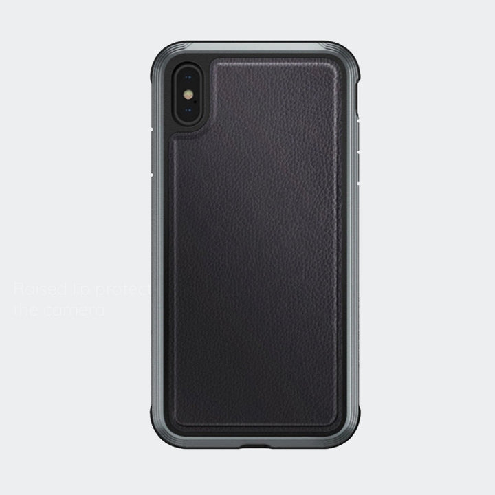X-DORIA Cases & Covers Black Leather X-Doria Defense Lux Pro Apple iPhone XS Max Leather Protective Case Cover