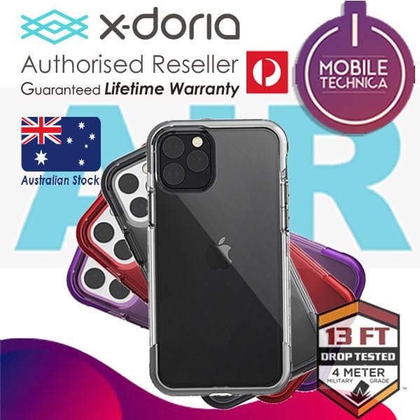 X-DORIA Cases & Covers iPhone 11 / Purple X-doria Defense AIR Apple iPhone 11 Pro Max Protective Clear Case