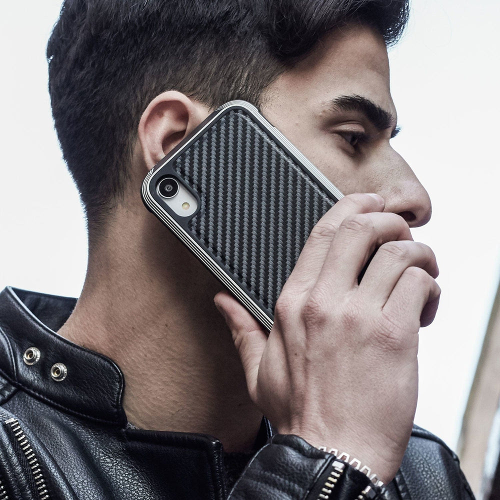 X-Doria Cases & Covers iPhone XR Case Raptic Lux Black Carbon Fiber