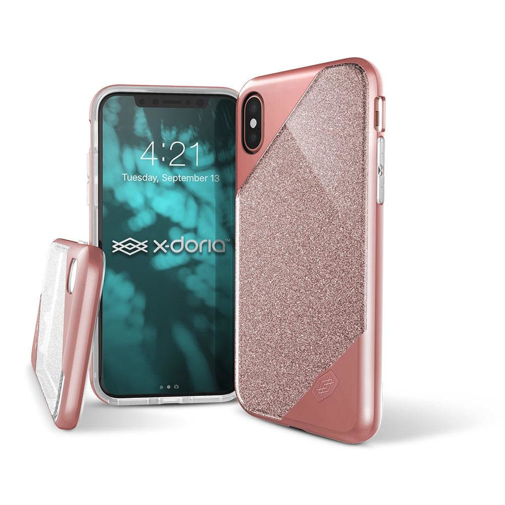 X-DORIA Cases & Covers Pink glitter iPhone X/XS Defense Revel Pink Glitter