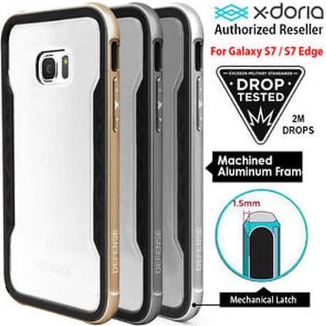 X-DORIA Cases & Covers Silver X-Doria Defense Shield Case Samsung Galaxy S7 Edge
