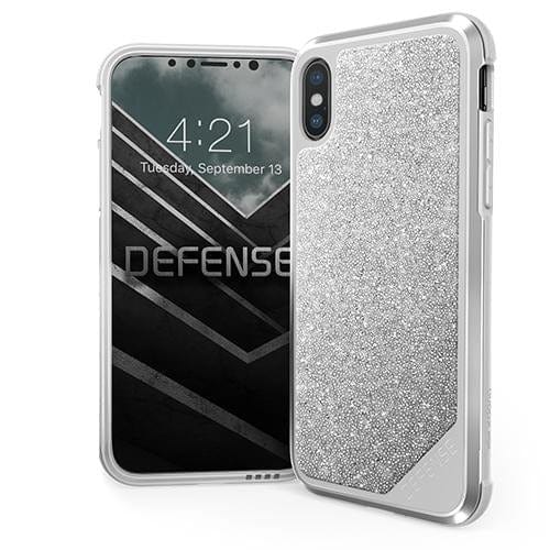 X-DORIA Cases & Covers White Glitter iPhone X/XS Defense Lux Glitter