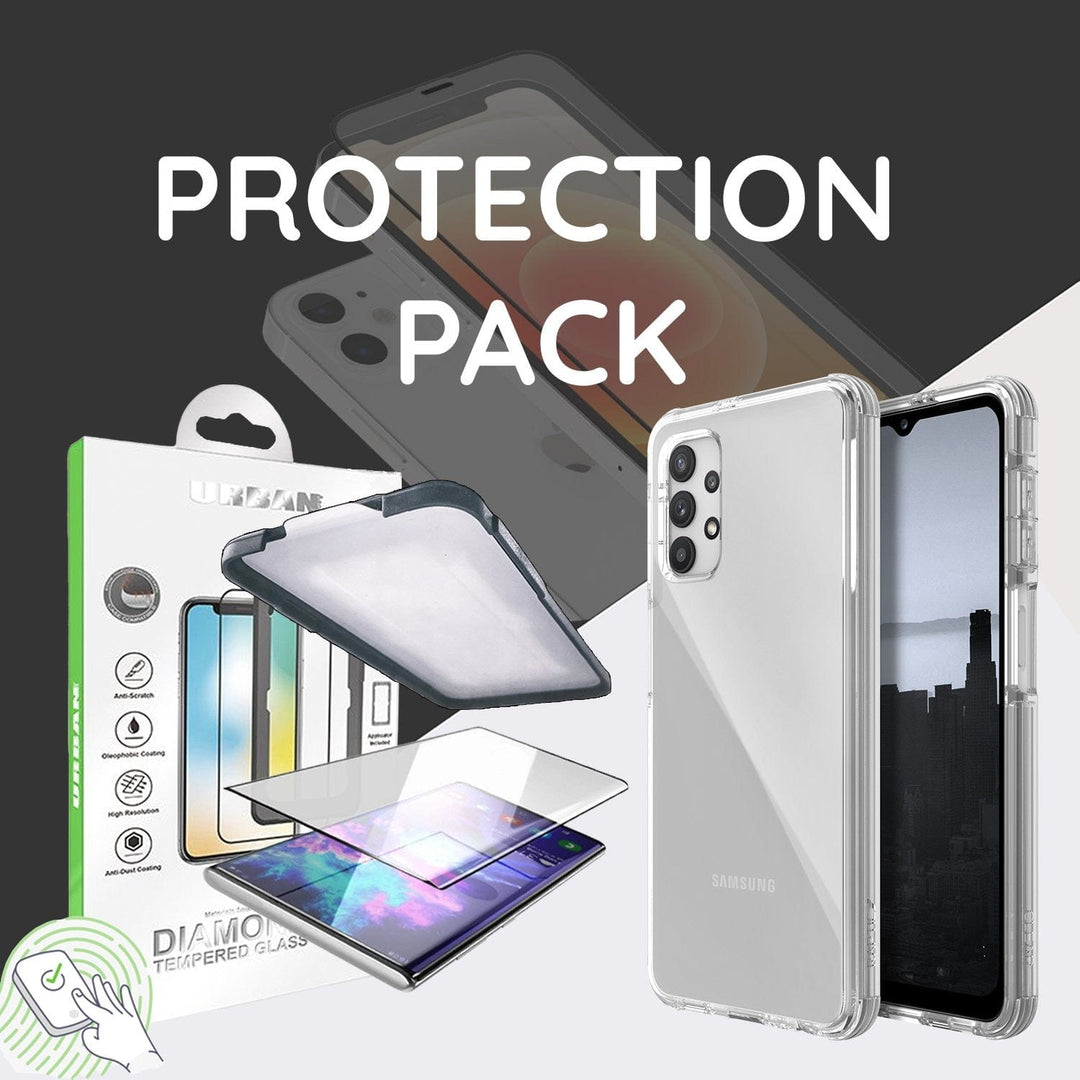 X-Doria Cases & Covers with Urban Diamond Glass Protector w/Applicator Samsung Galaxy A32 5G Case Raptic Clear