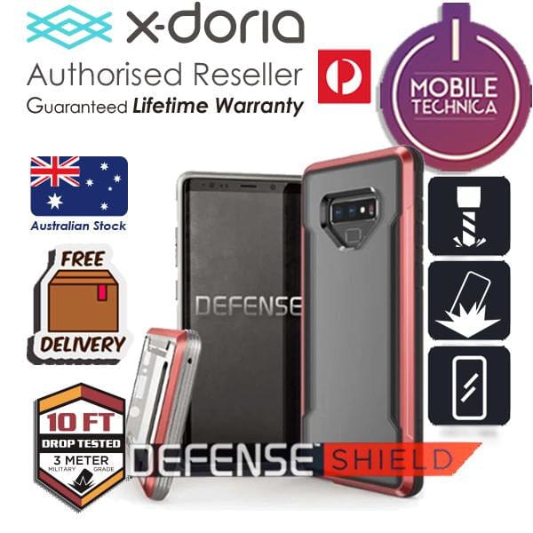 Discover the Raptic X-Doria Defense Shield Samsung Galaxy Note 9 Case, a military-grade protective case with screen protection and drop test durability up to 10 feet. Enjoy peace of mind with a lifetime warranty, Australian stock, free delivery, and wireless charging compatibility. Secure your device today!